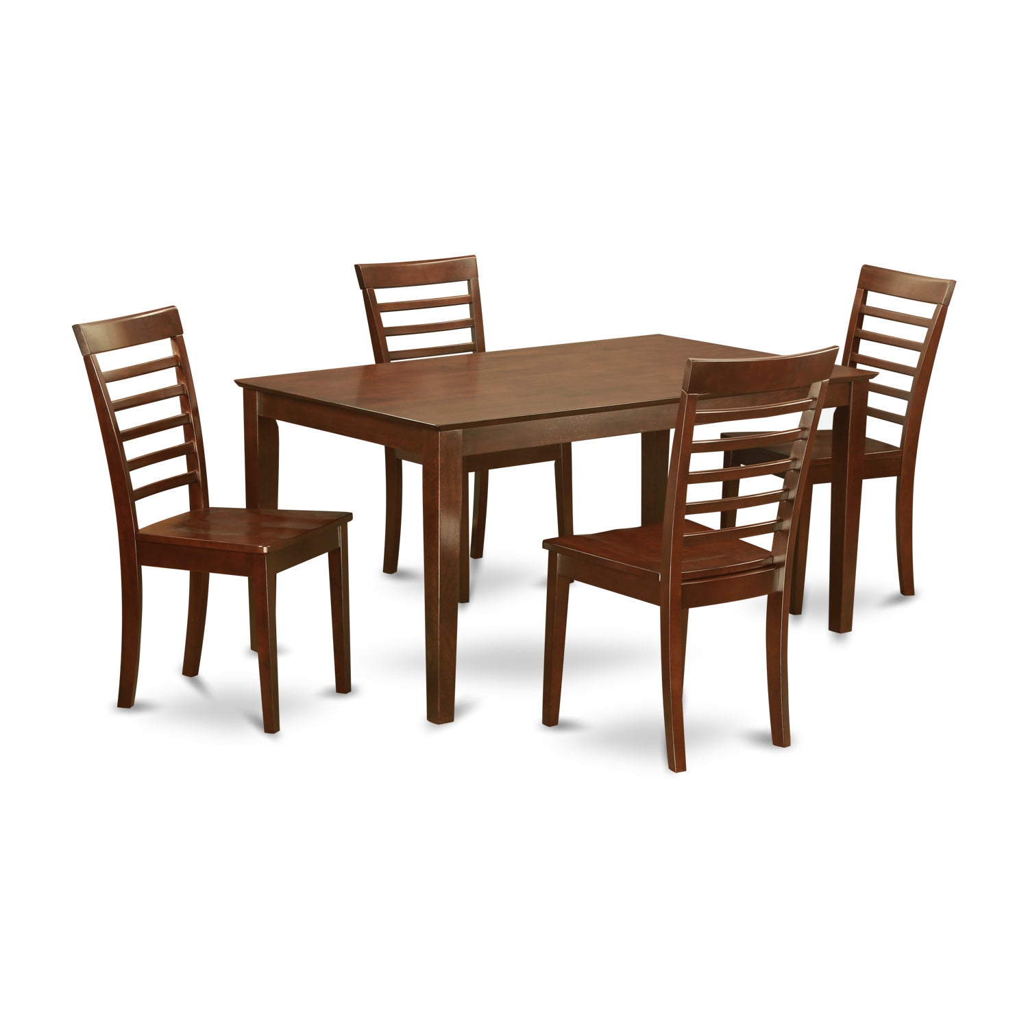 CAML5-MAH-W 5 PC Dining room set for 4-Table and 4 Dining Chairs