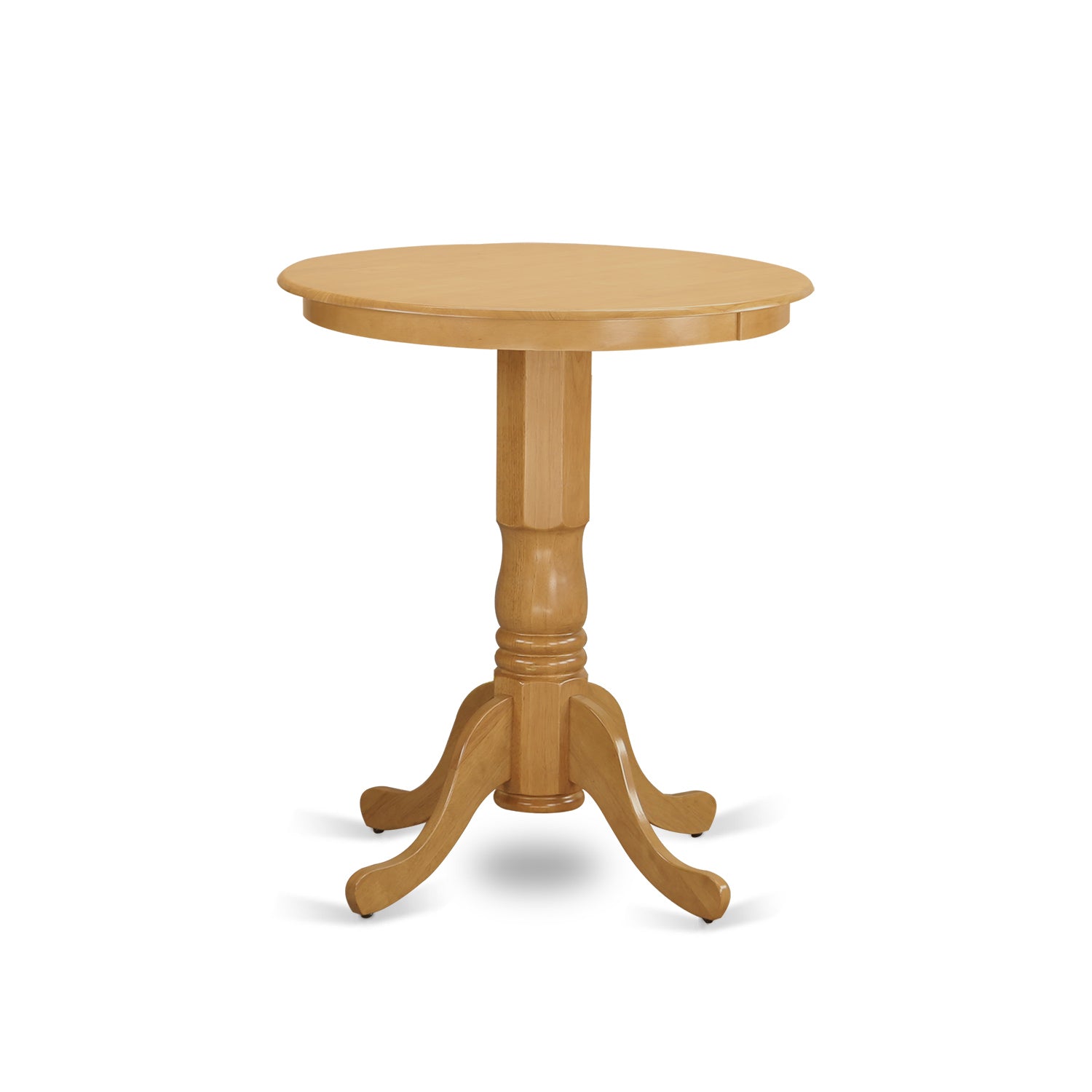 EDGR3-OAK-W 3 Pc Dining counter height set - high top Table and 2 dinette Chairs.