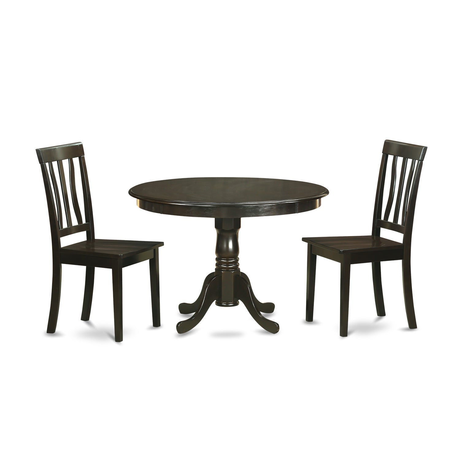 HLAN3-CAP-W 3 PC small Kitchen Table set-small Kitchen Table set and 2 dinette Chairs.