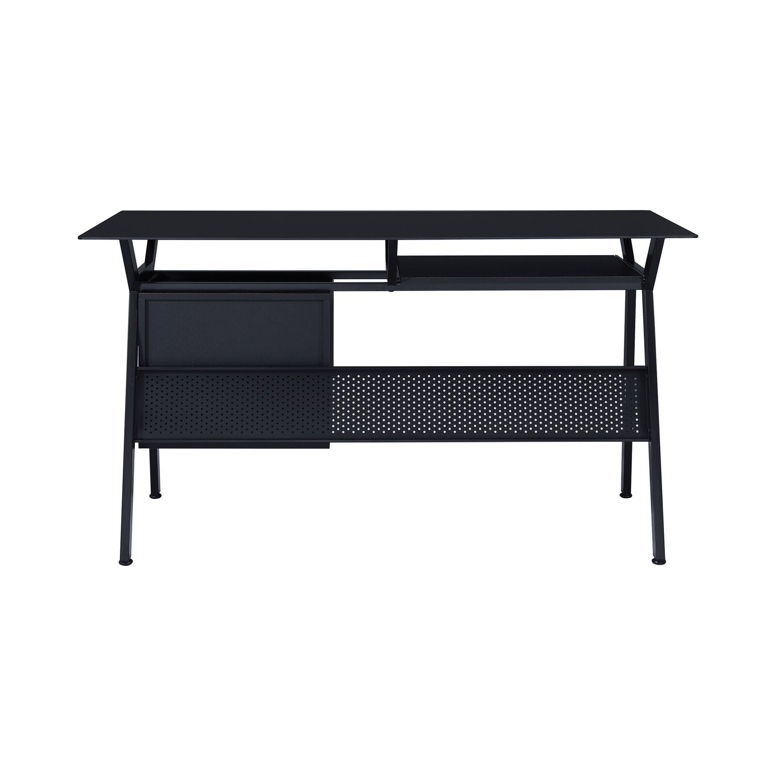 Coaster Casual Weaving Computer Desk with Two Storage Drawers Black 800436