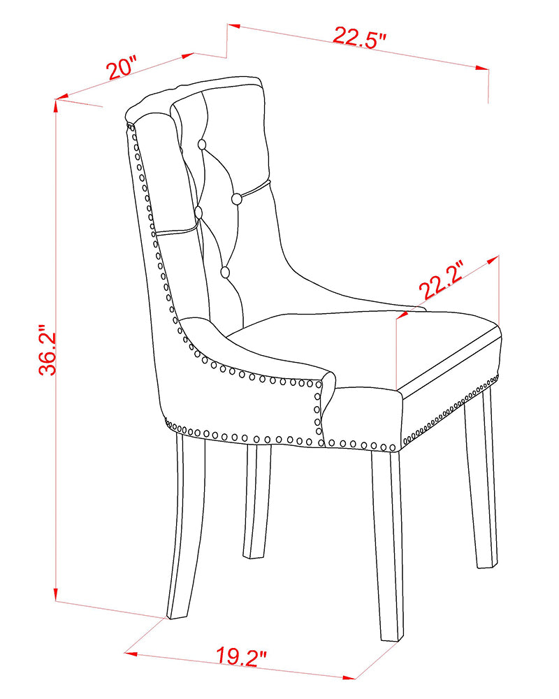 FRP2B19 Friona parson Chair with Linen White Finish Leg and Linen fabric-Chocolate Color