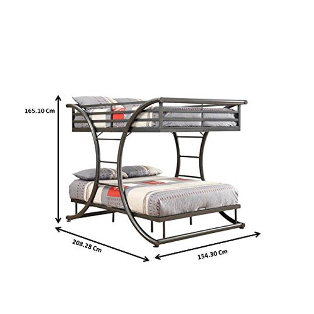 Stephan Full Over Full Bunk Bed Gunmetal