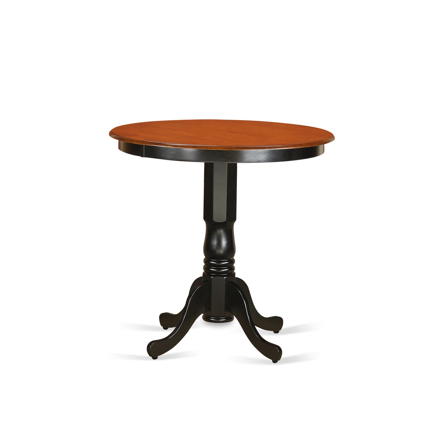 JAT-BLK-TP Counter height Table in black and Cherry