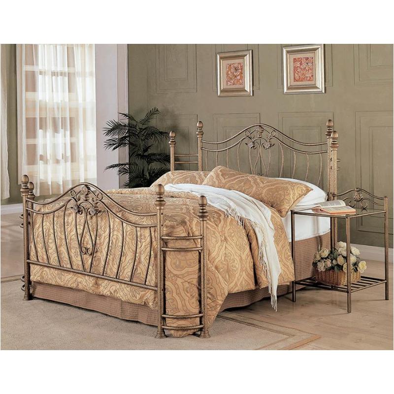 Sydney Queen Bed Headboard Footboard Antique Brushed Gold