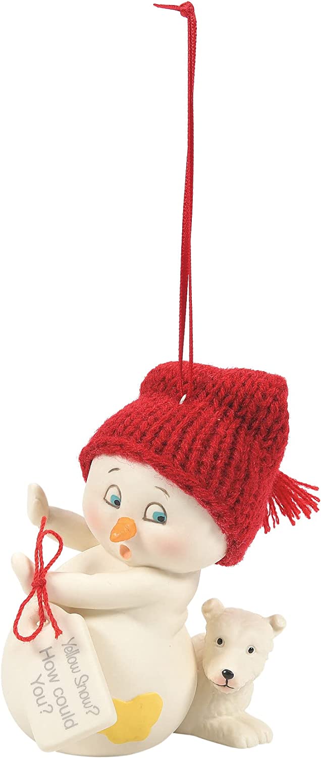 Department 56 Snowpinions Yellow Snow Hanging Ornament