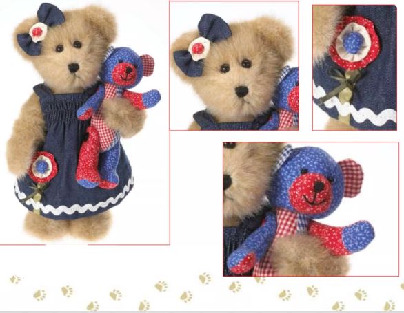 Boyds Bear Samantha Maybearie with Roxie 10" Plush Bear