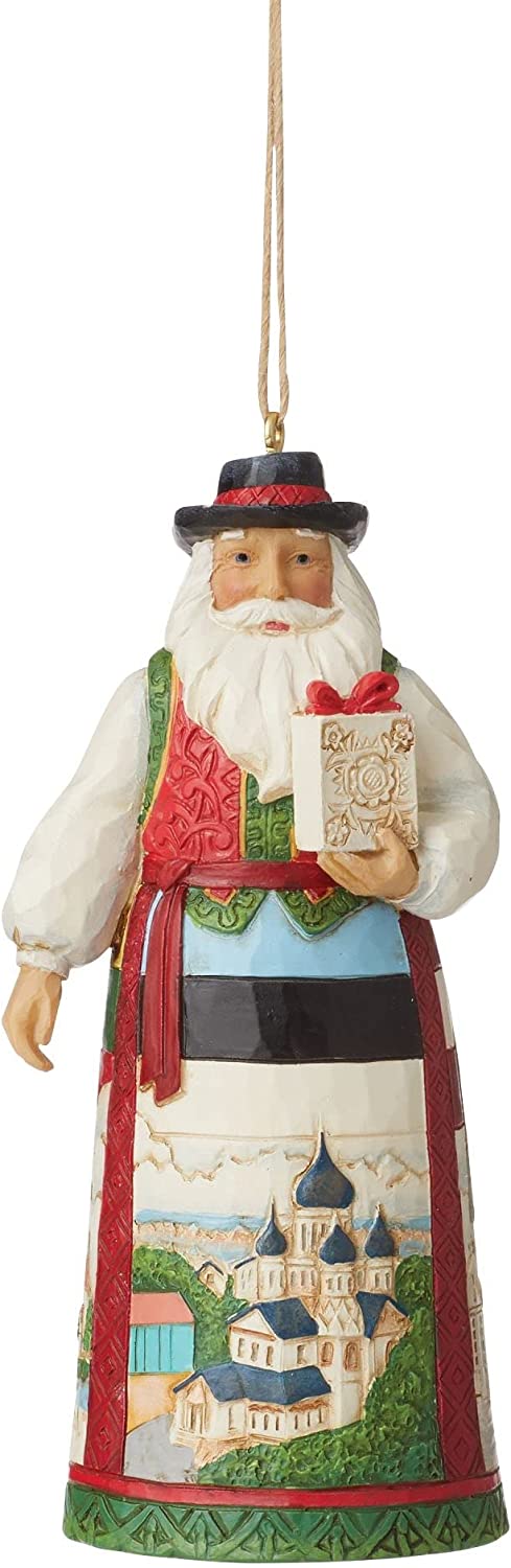 Jim Shore Baltic Santa Around The World Christmas Ornament