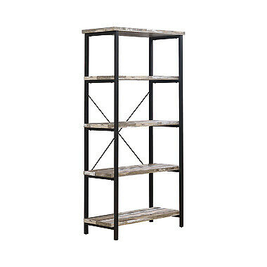 Modern Skelton 4 Shelf Bookcase Salvaged Cabin And Black