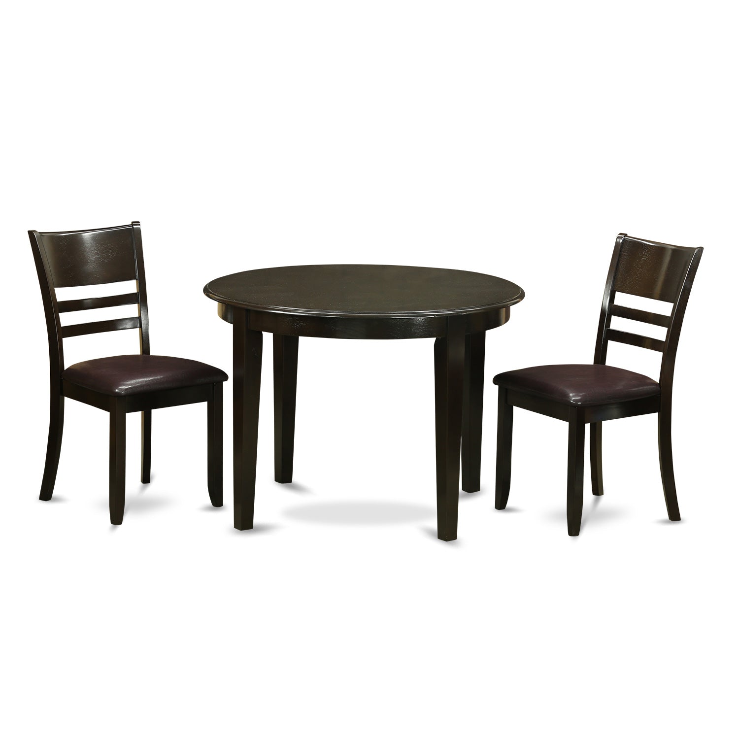 BOLY3-CAP-LC 3 PC Kitchen Table set-Small Table and 2 Kitchen Chairs