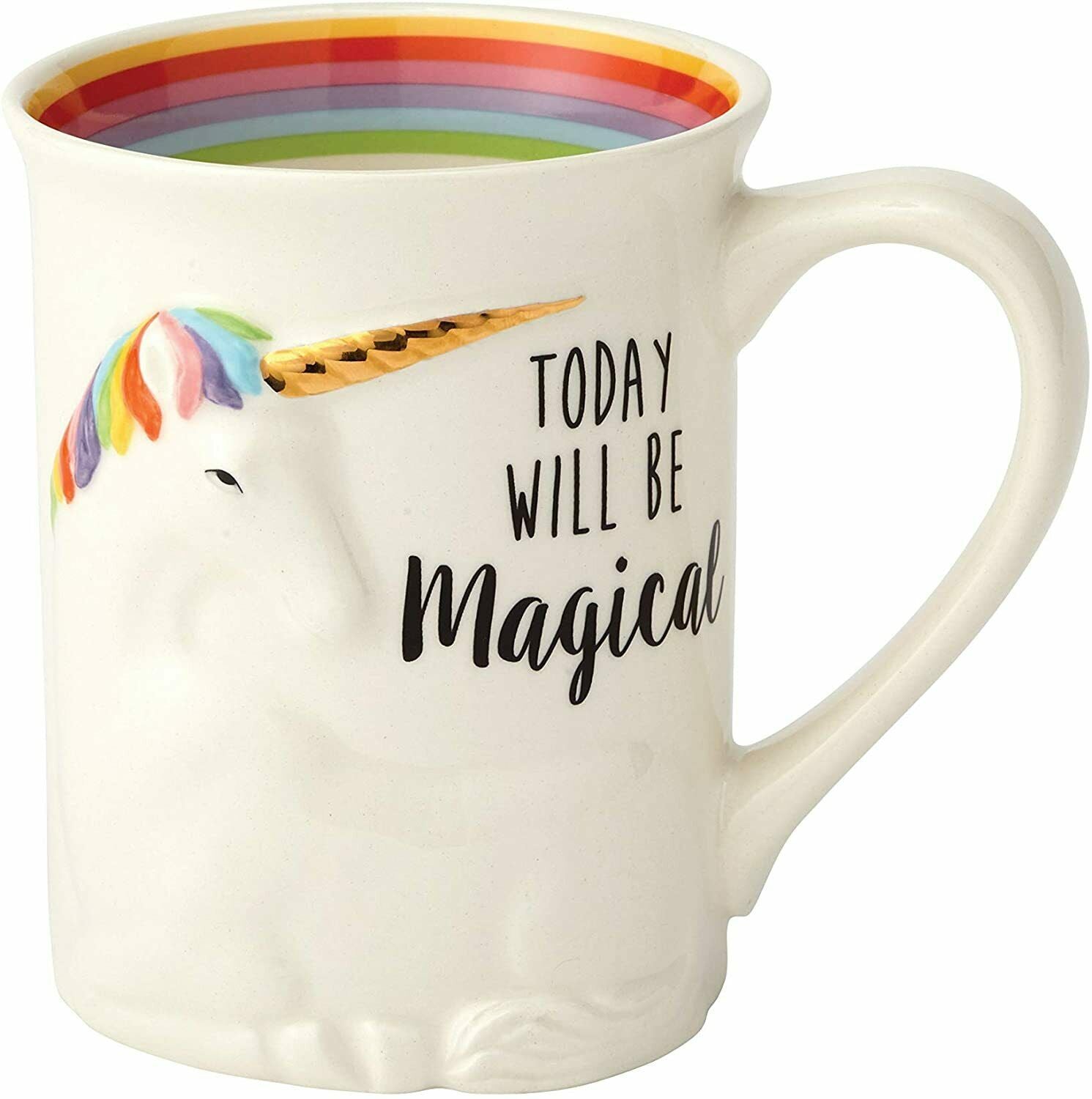 Enesco Our Name Is Mud “Magical Unicorn” Stoneware Sculpted Coffee Mug, 16 oz,