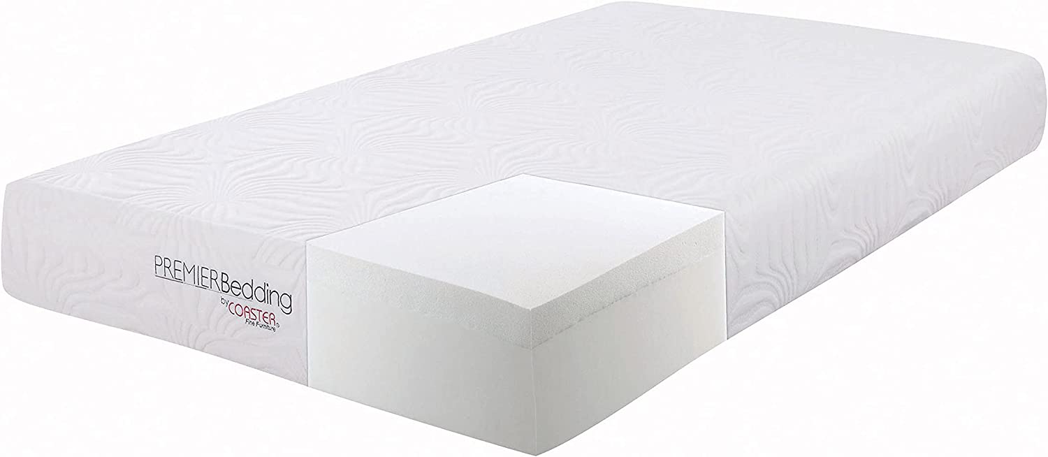 Key Eastern King Memory Foam Mattress White