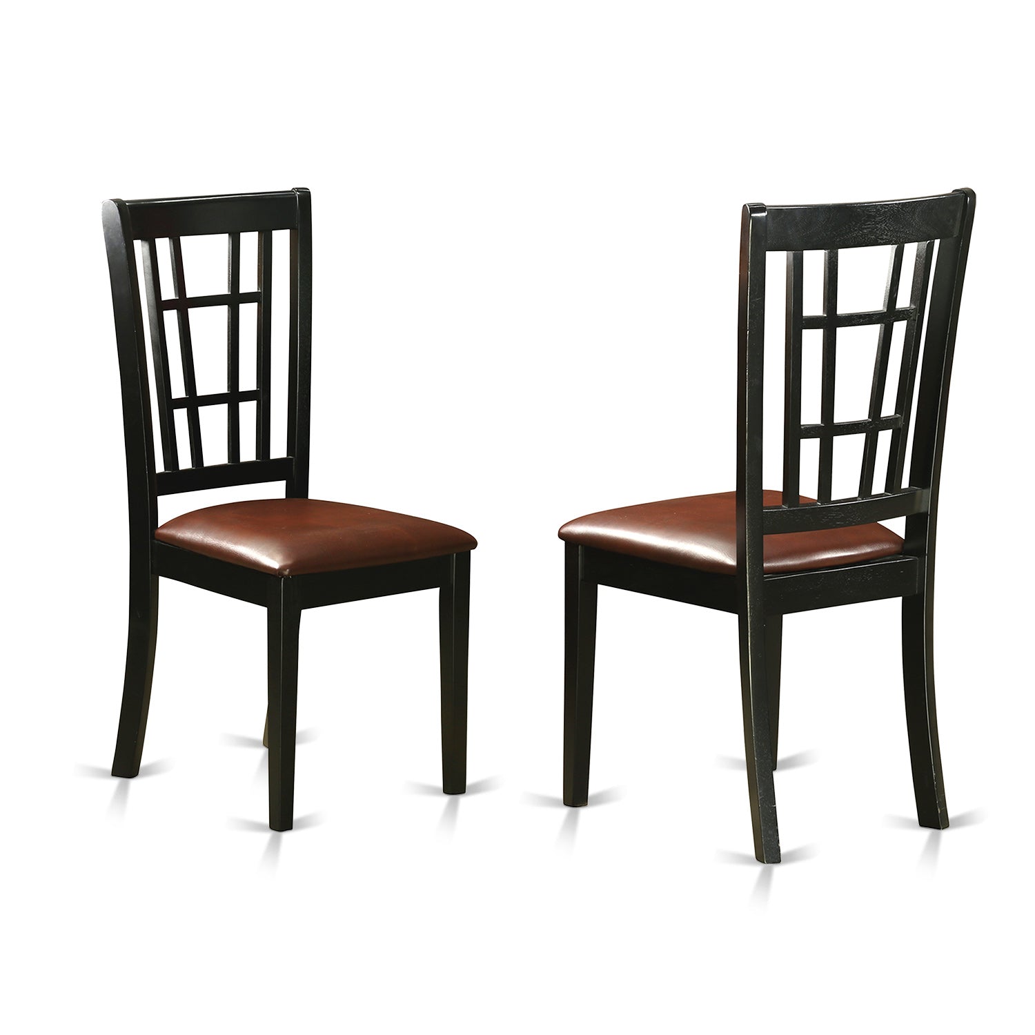 DUNI6-BLK-LC 6 PC Kitchen nook Dining set - Kitchen Table and 4 Dining Chairs plus Bench