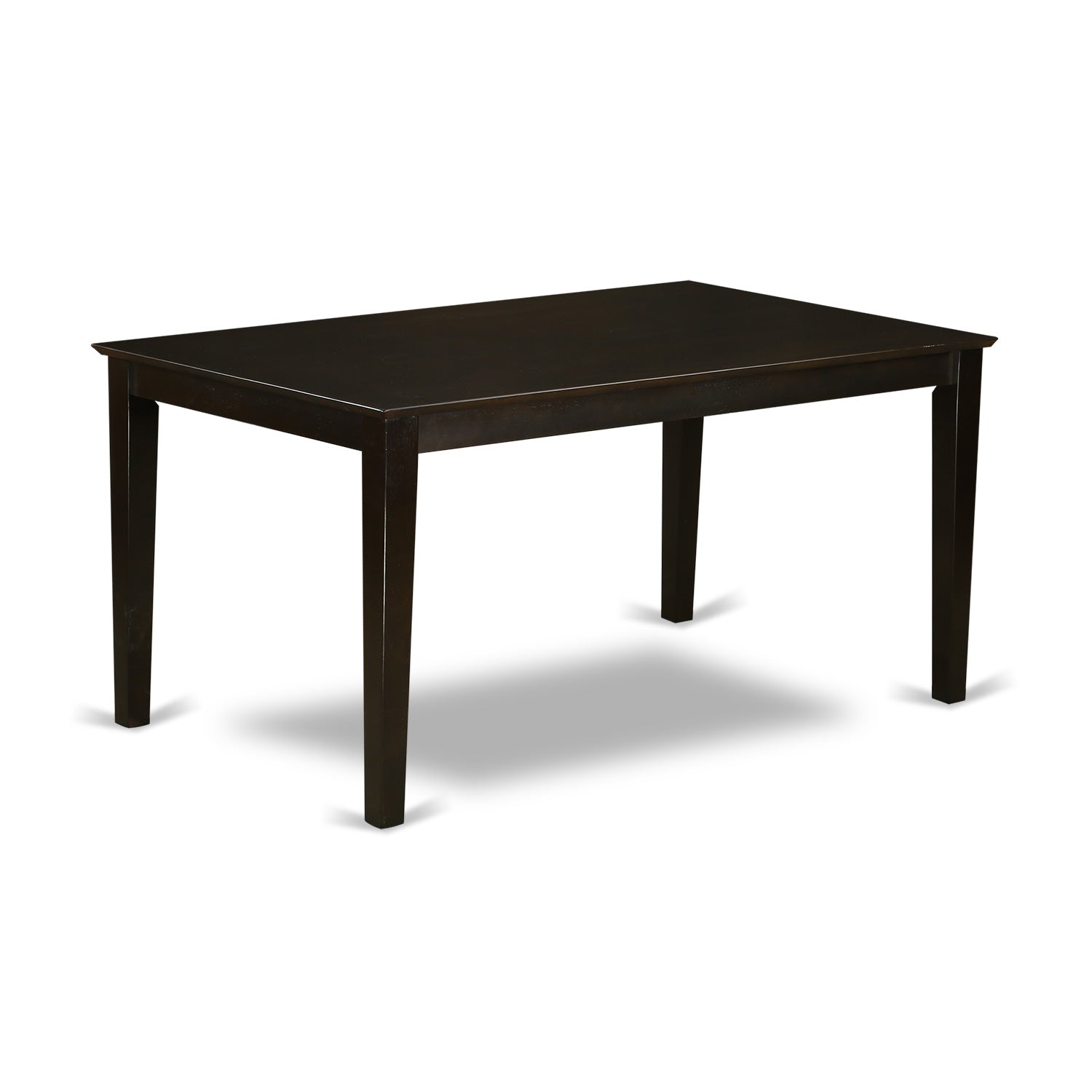 CAT-CAP-S Capri Rectangular dining table 36"x60" with solid wood top In Cappuccino Finish