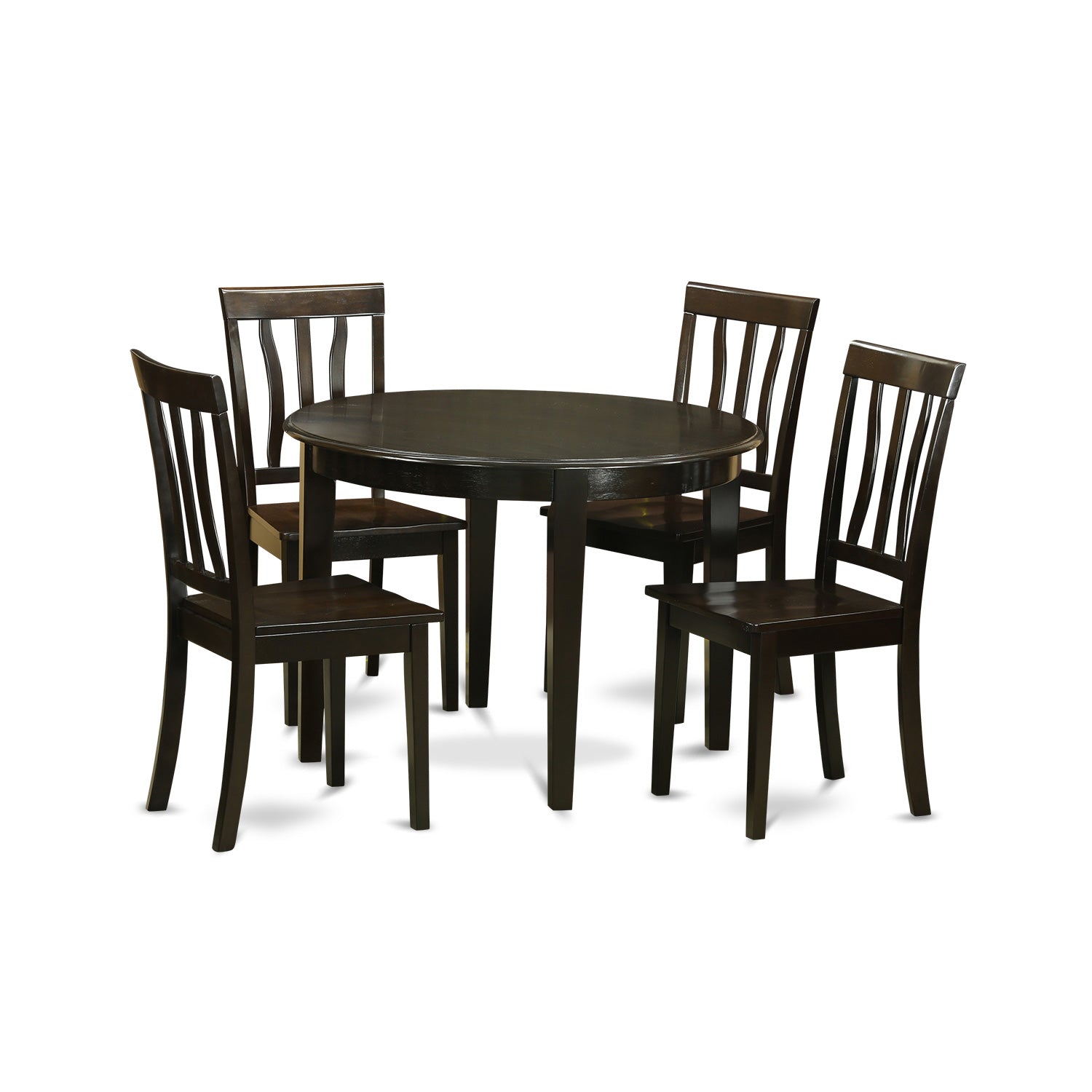 BOAN5-CAP-W 5 PC Kitchen Table set-Table and 4 Kitchen Chairs