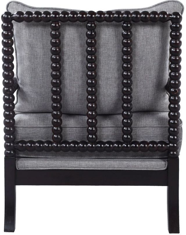 Coaster Cushion Back Accent Chair Grey and Black