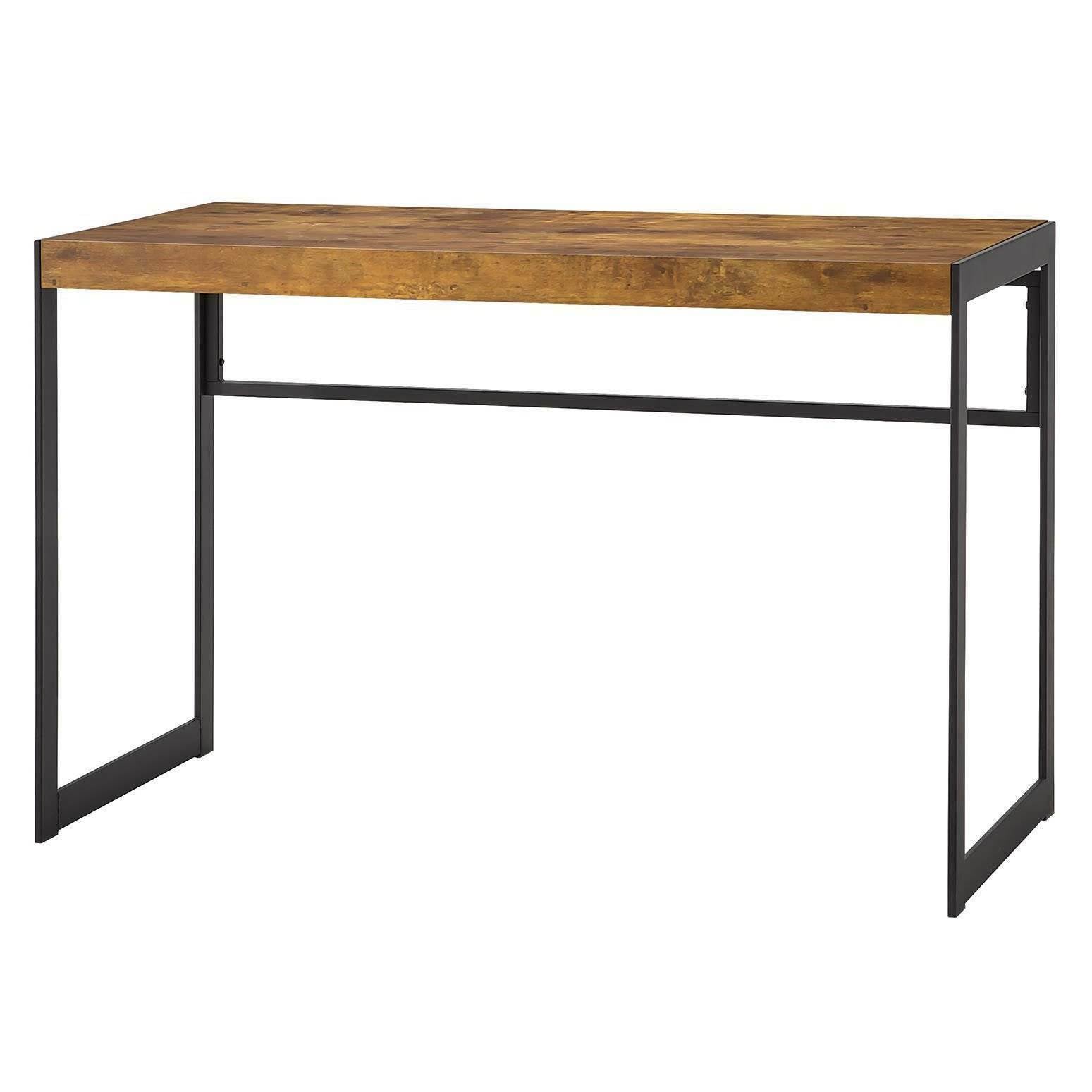 Estrella Computer Writing Desk Antique Nutmeg And Gunmetal 800655