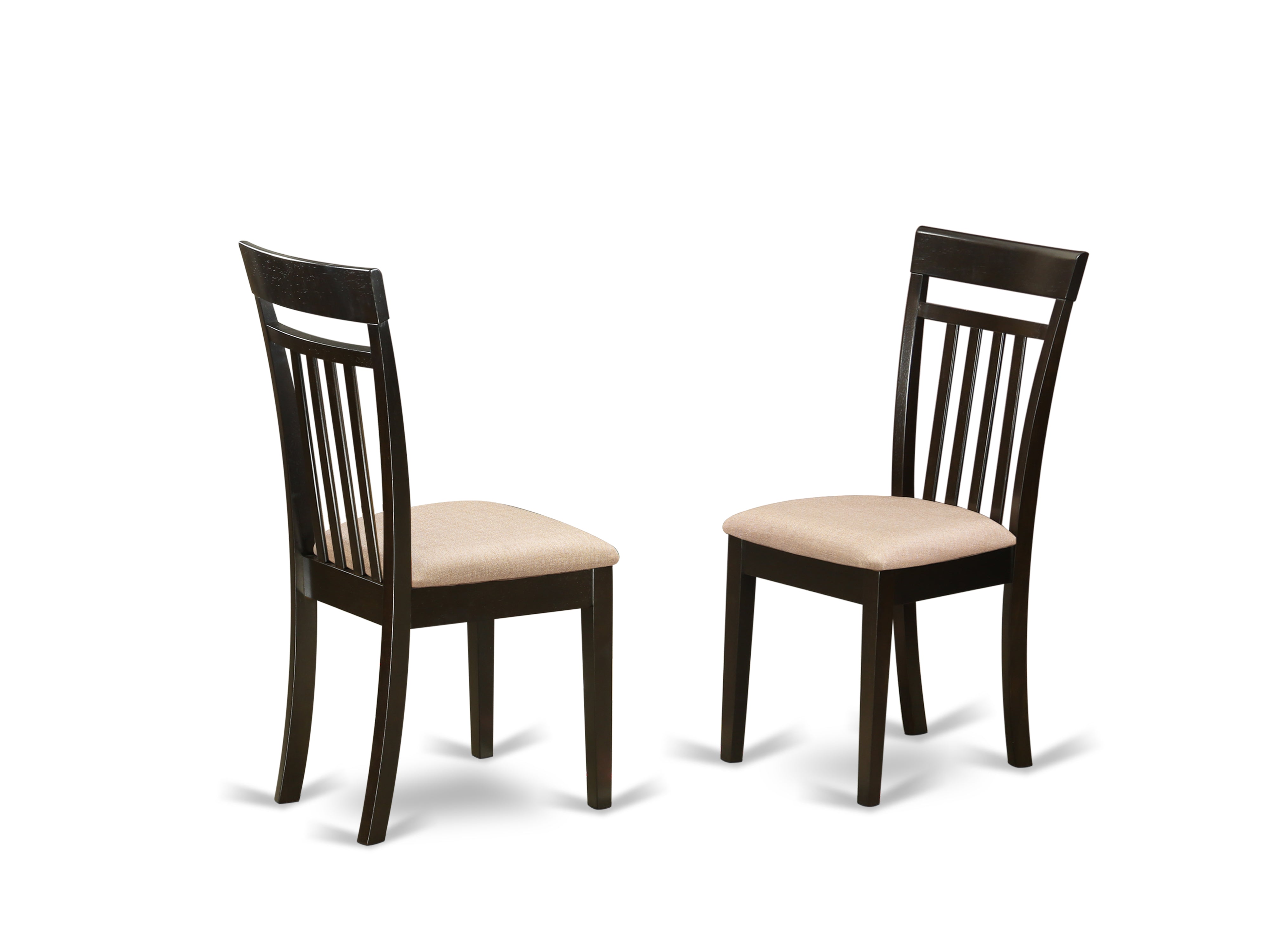 BOCA5-CAP-C 5 Pc small Kitchen Table and Chairs set-round Kitchen Table and 4 Dining Chairs