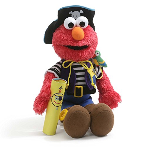 Gund Sesame Street Elmo’s World Teach Me Pirate Plush Toy