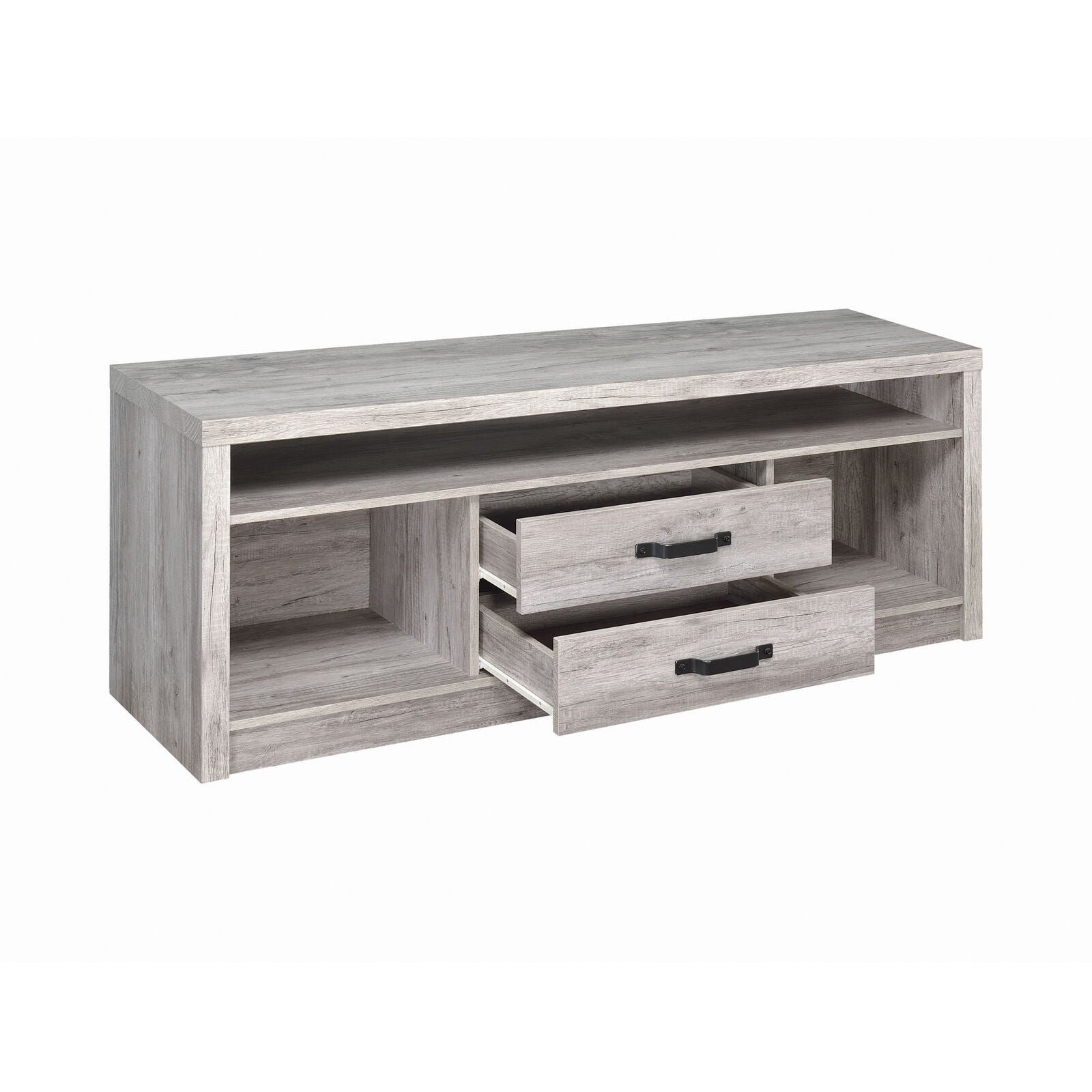 Coaster Transitional 3-Drawer 60" TV Media Stand Console Grey Gray 701024