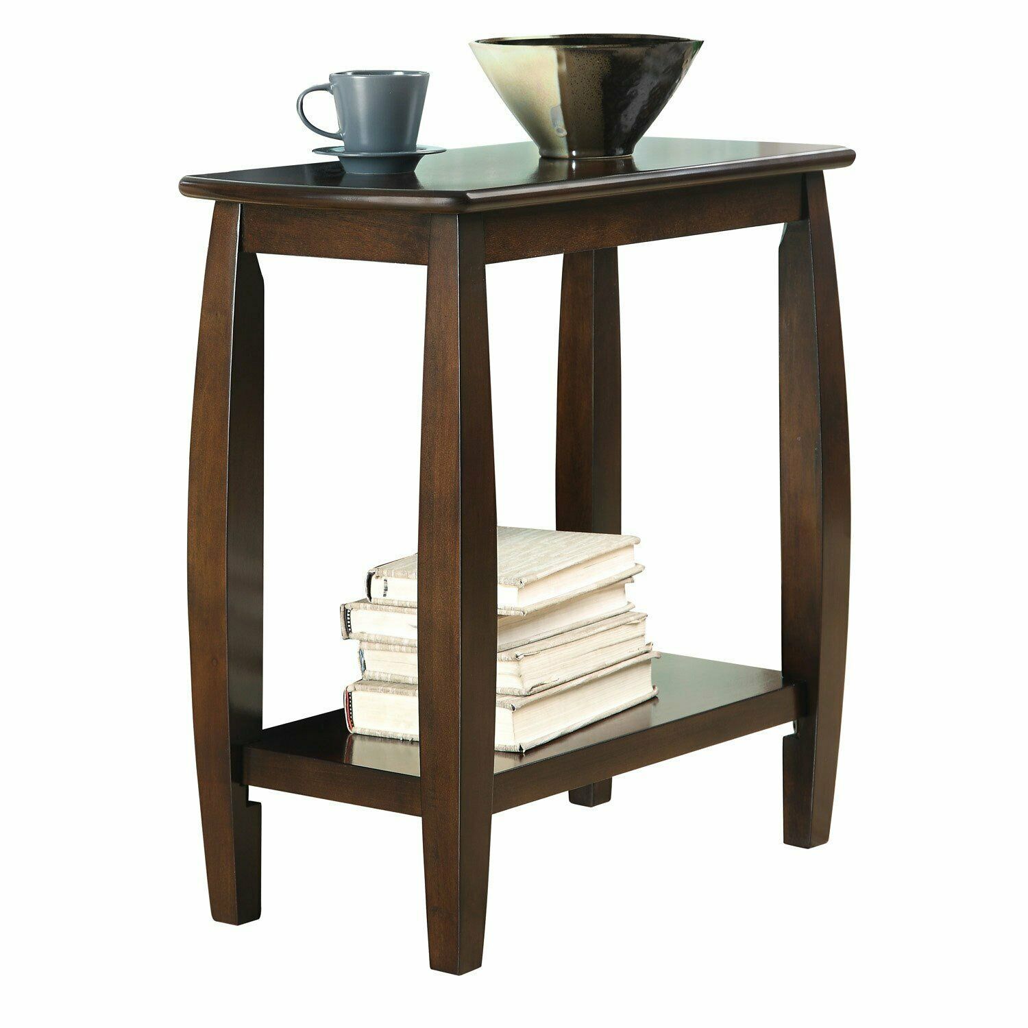 Raphael 1-shelf Chairside Table Cappuccino