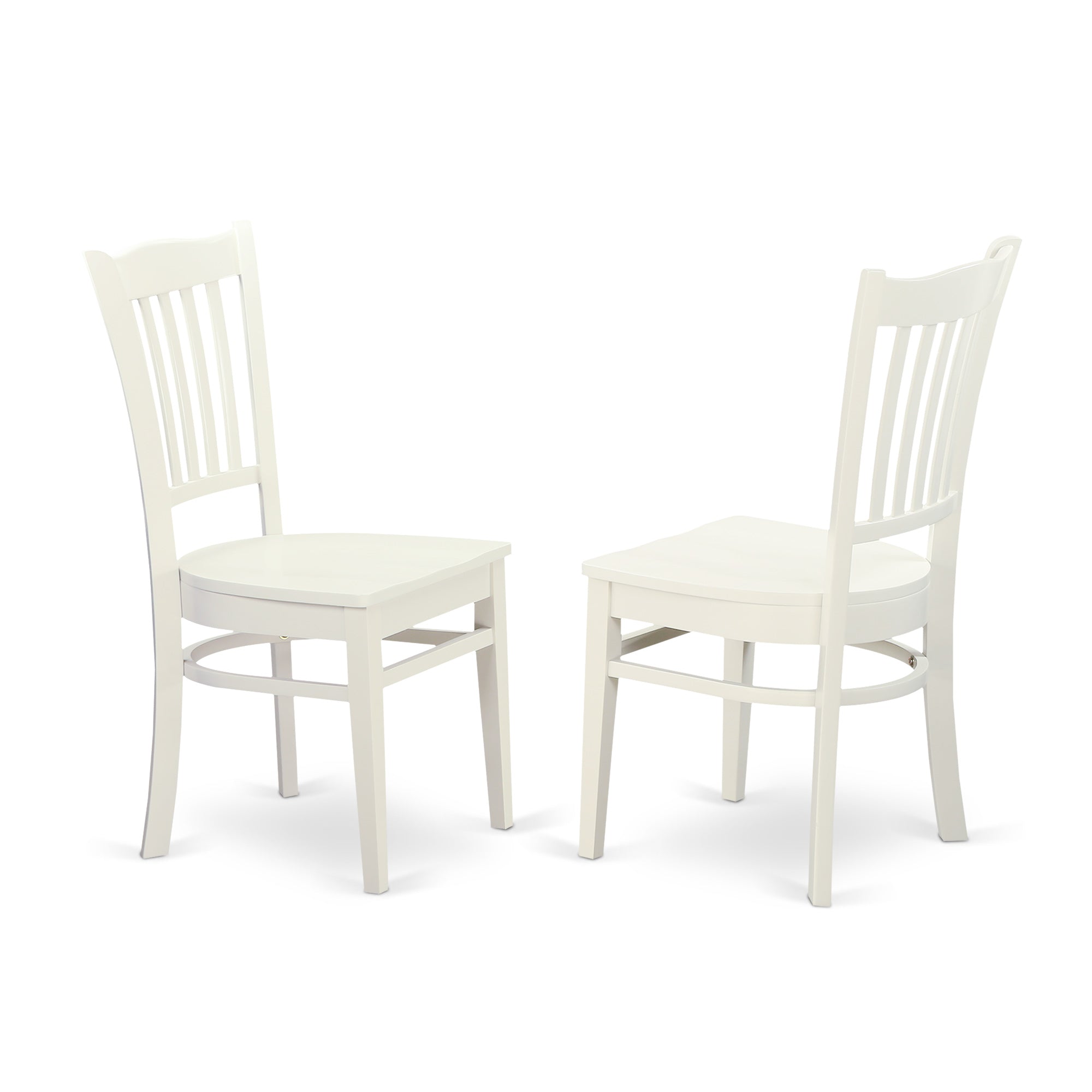 DOGR5-LWH-W 5 PC small Kitchen Table set for 4-Dining Table and 4 dinette Chairs