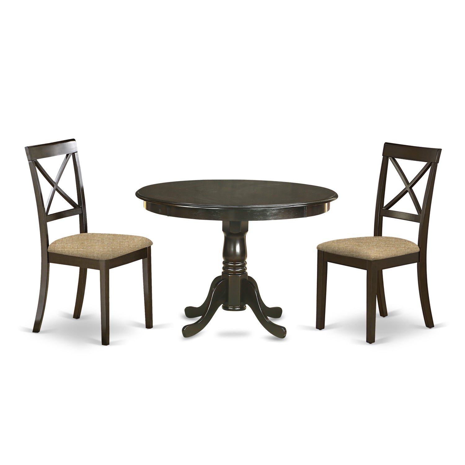 HLBO3-CAP-C 3 PC Kitchen Table set-Table and 2 Kitchen Chairs