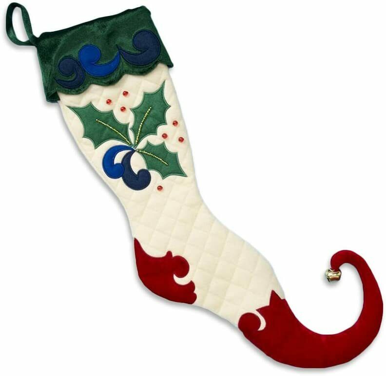 Jim Shore Heartwood Creek Holly Design Christmas Stocking, 24-Inch 4014528