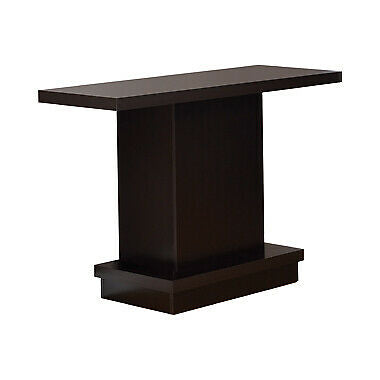 Coaster Contemporary Pedestal Sofa Console Accent Table Cappuccino 705169
