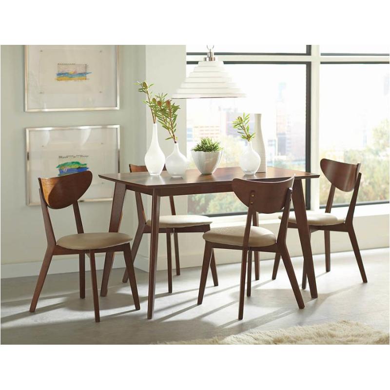 Kersey Dining Table With Angled Legs Chestnut