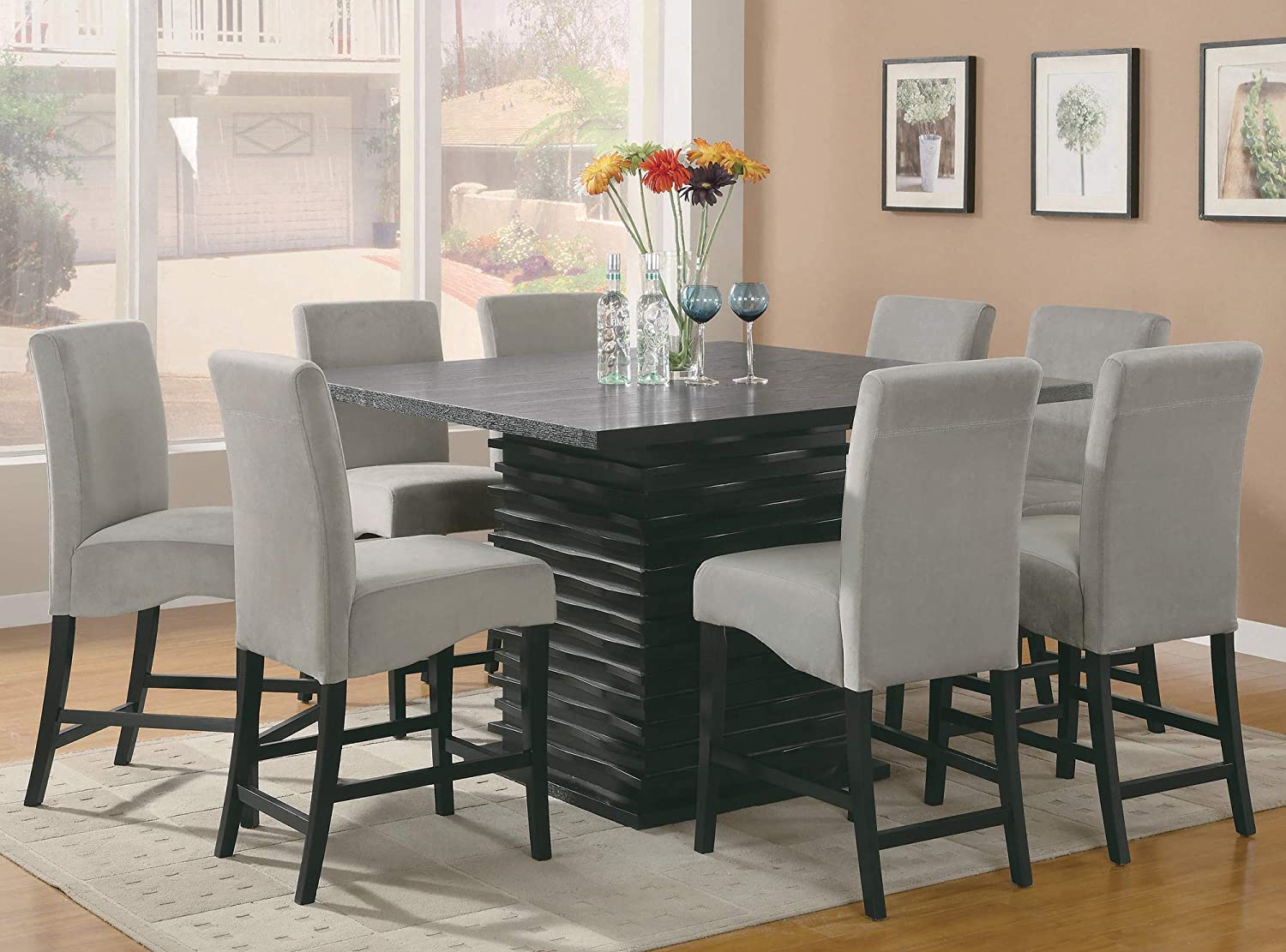 Stanton 5-Piece Dining Room Set Black And Grey