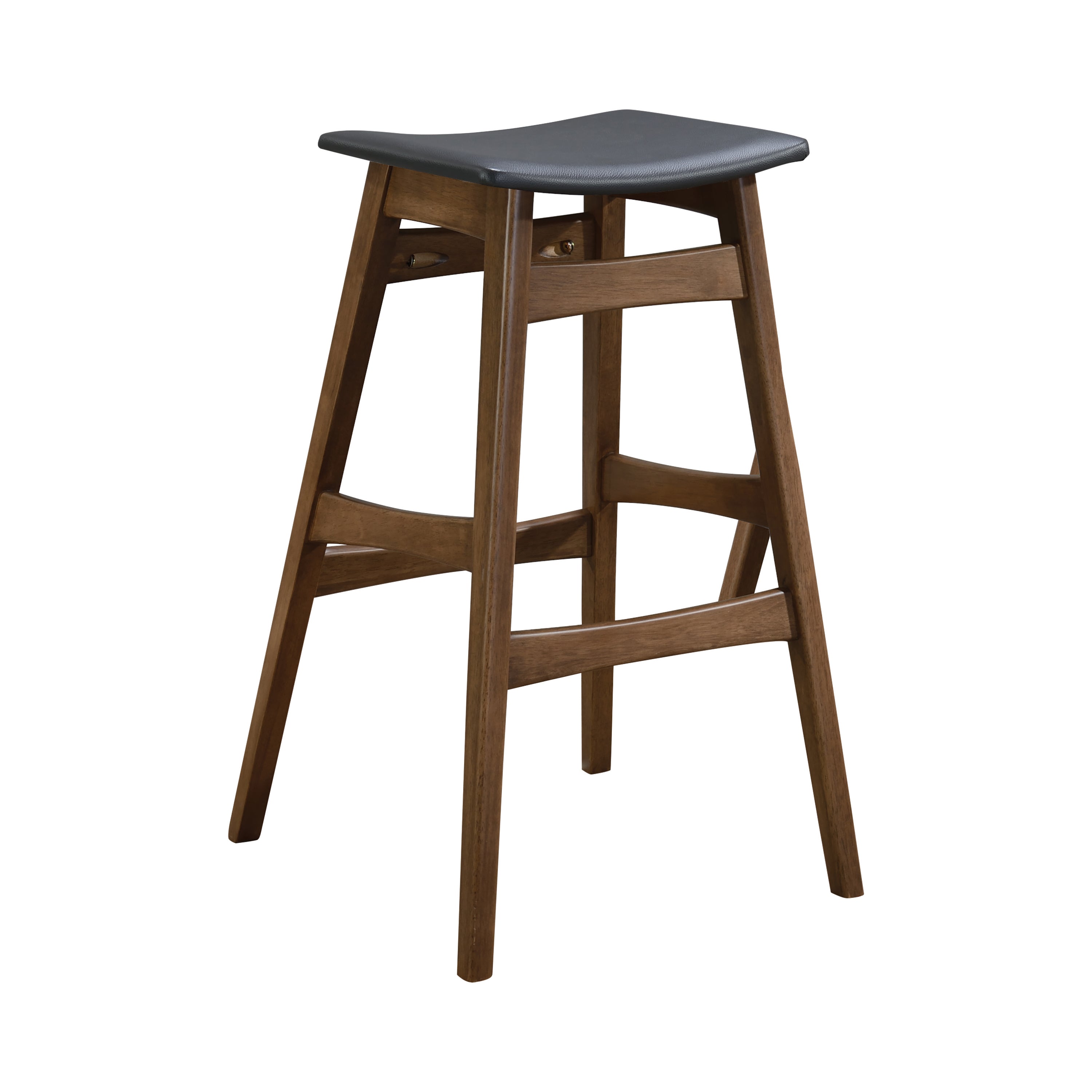 Coaster Mid-Century Modern Bar Stool, Walnut Finish