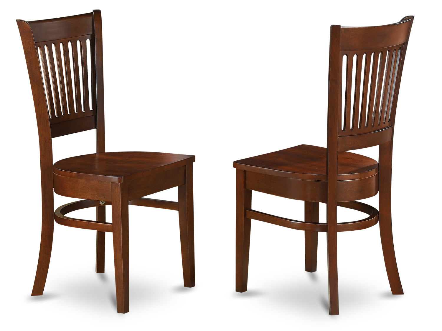 LYVA7-ESP-W 7 Pc Table with a 12" Leaf and 6 Wood Chairs in Espresso .