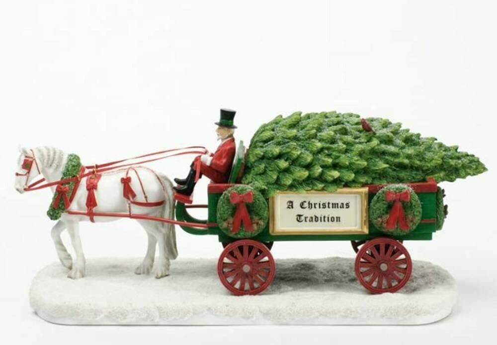 Enesco Trail of Painted Ponies a Christmas Tradition Centerpiece, 7.5-Inch