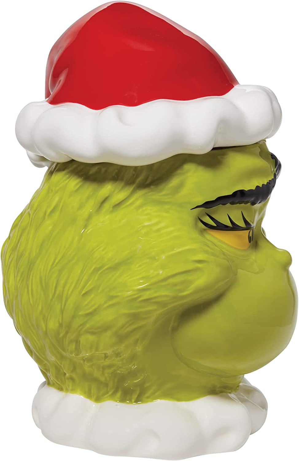 Department 56 Dr. Seuss The Grinch Face Sly Smile Sculpted Canister Cookie Jar