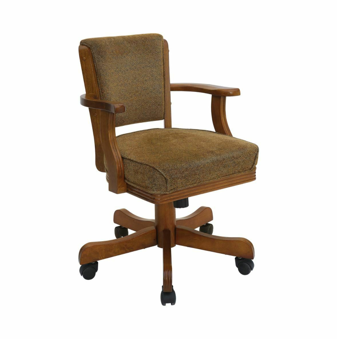 Mitchell Upholstered Game Room Chair Olive-Brown And Amber