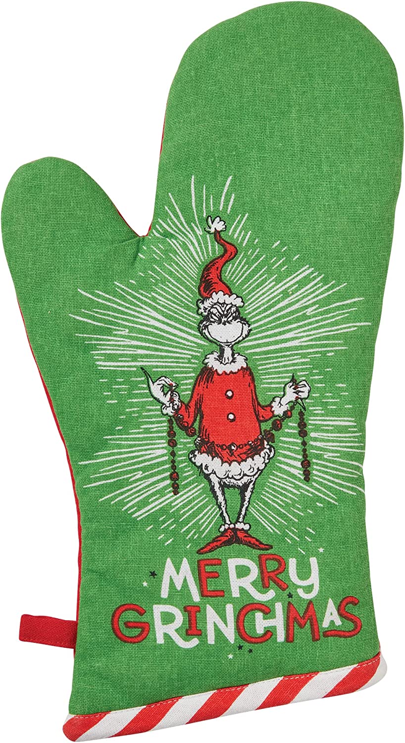 Department 56 Dr. Seuss Merry Grinchmas Pot Holder Oven Mitt