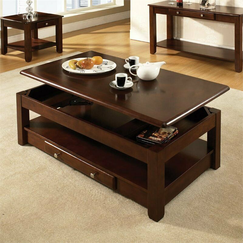 Traditional Steve Silver Nelson Lift Top Coffee Table in Cherry