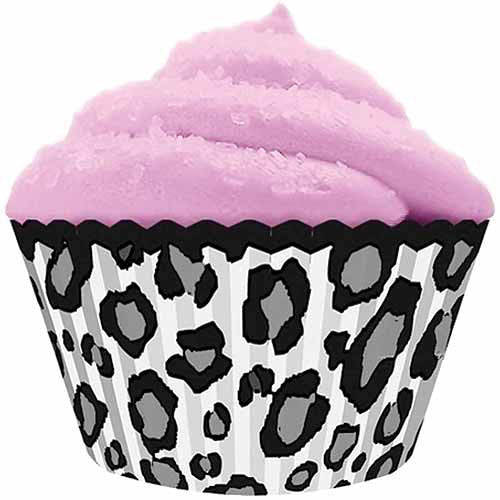 Cupcake Creations White Leopard Standard Baking Cups, 32pk