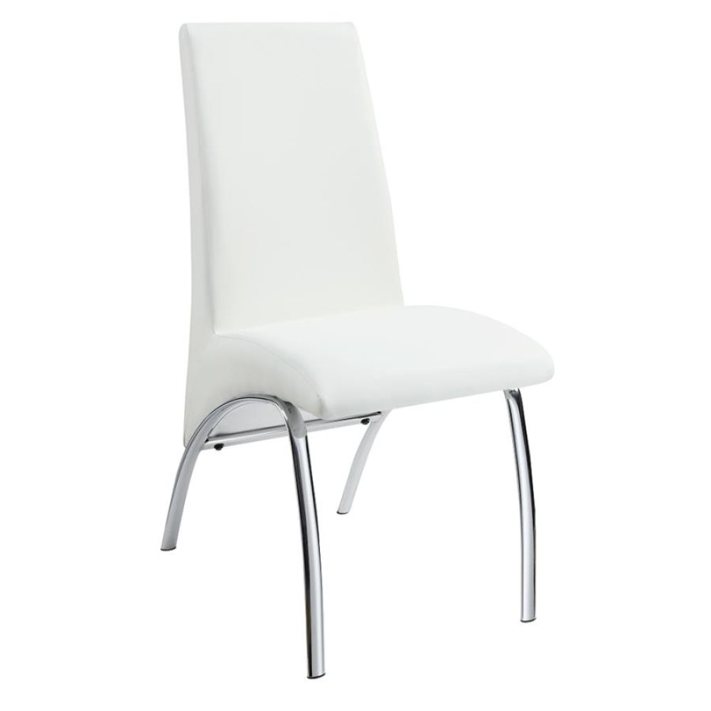 Ophelia Contemporary White Dining Chair, Set of Two