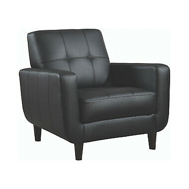 Aaron Padded Seat Accent Chair Black