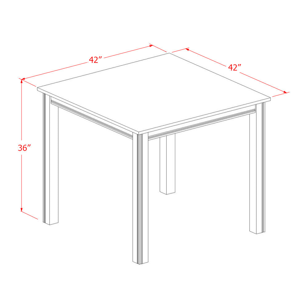 CAFE3-OAK-W 3 PC pub Table set - counter height Table and 2 Dining Chairs.