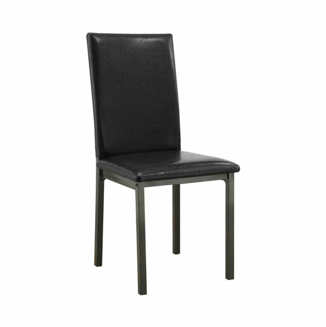 Garza Mid Century Style Upholstered Casual Dining Chairs Black (Set Of 2)