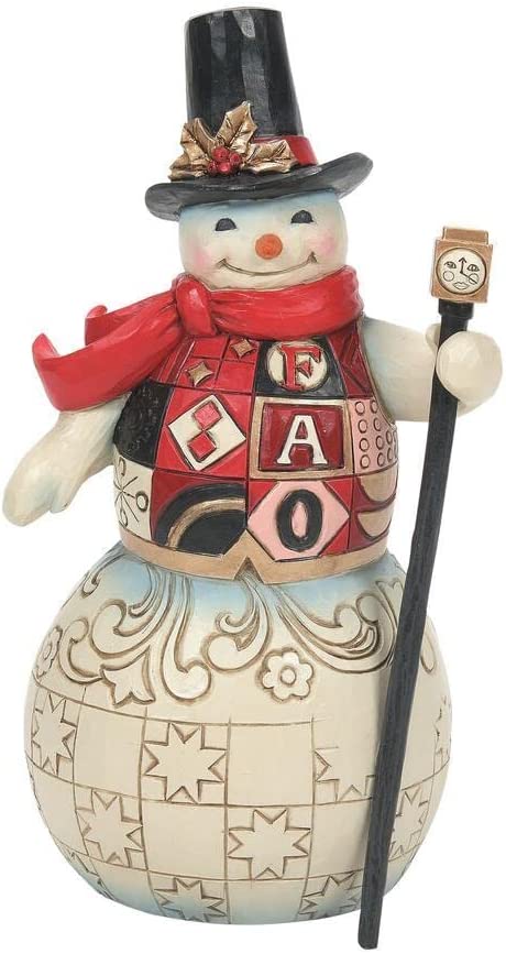 Enesco FAO Schwarz by Jim Shore Snowman in FAO Vest, Figurine