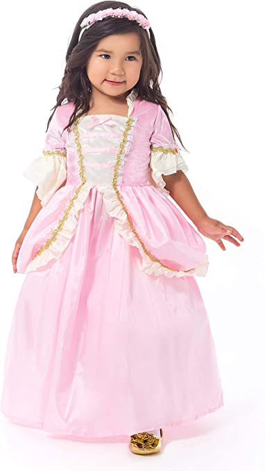 Little Adventures Pink Renaissance Princess Dress up Costume Girls Large Age 5-7