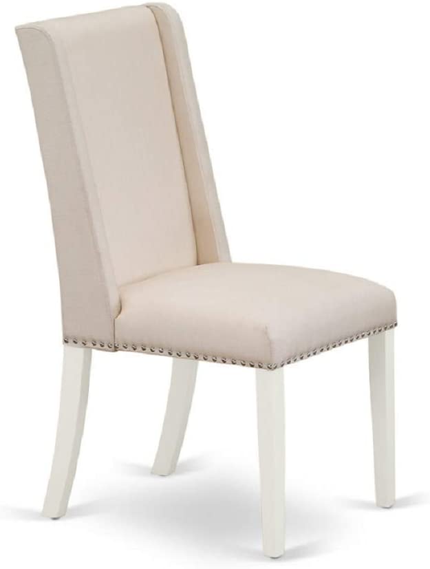 East West Furniture DLFL3-WHI-01 3-Piece Wood Dini