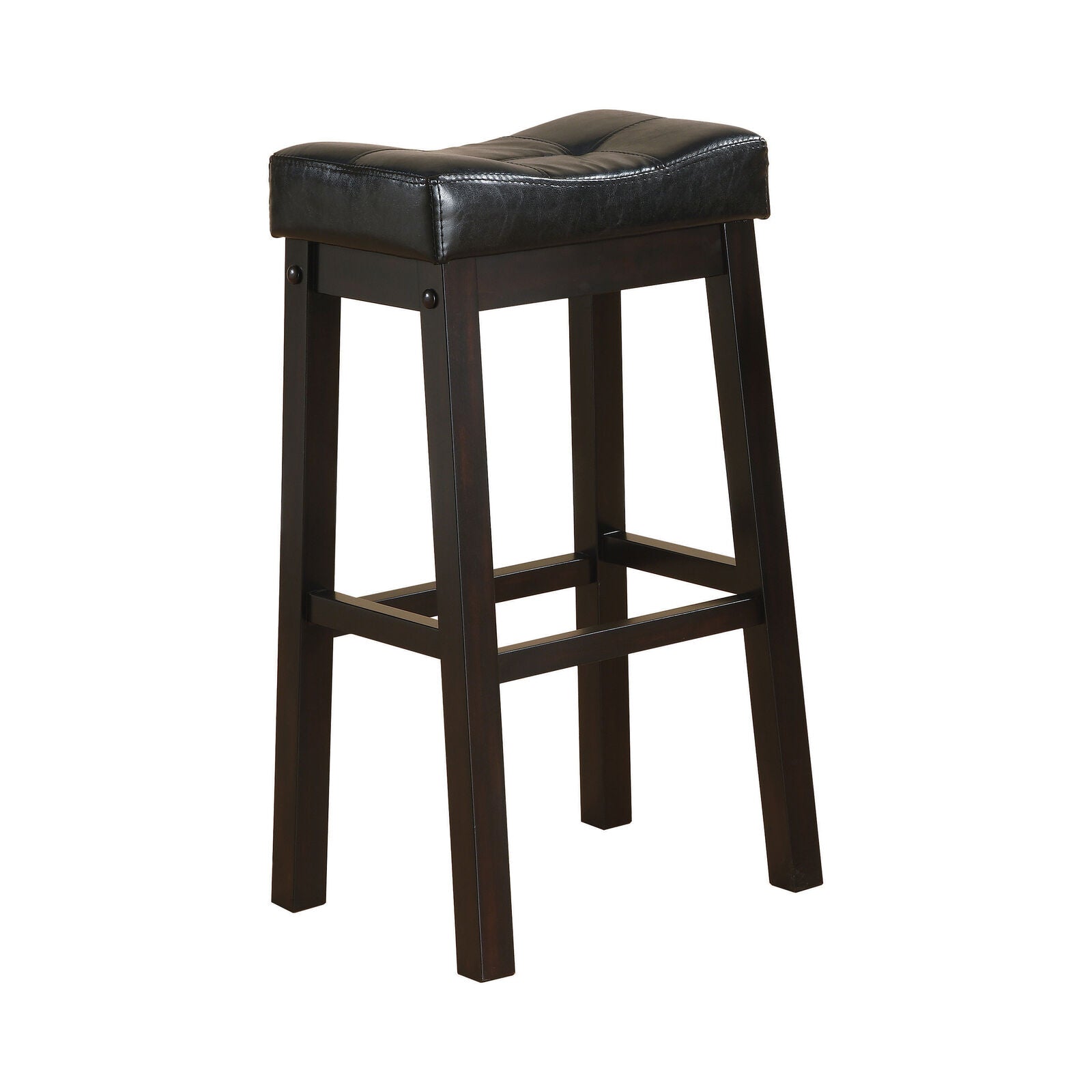 Sofie Upholstered Bar Stools Black And Cappuccino (Set Of 2) 120520