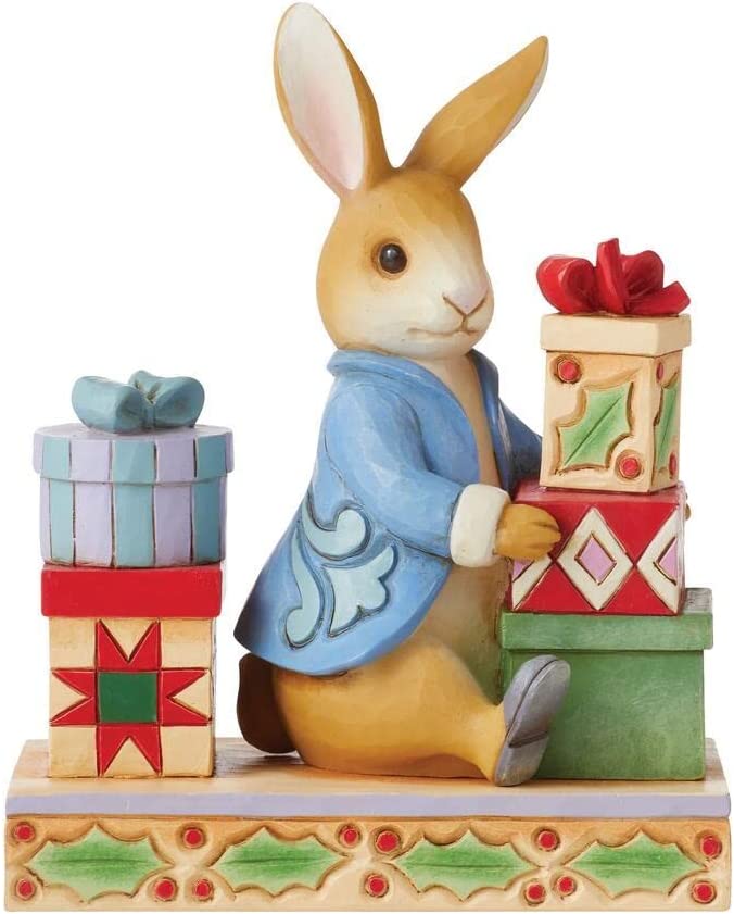 Enesco Beatrix Potter by Jim Shore Peter Rabbit with Presents, Figurine