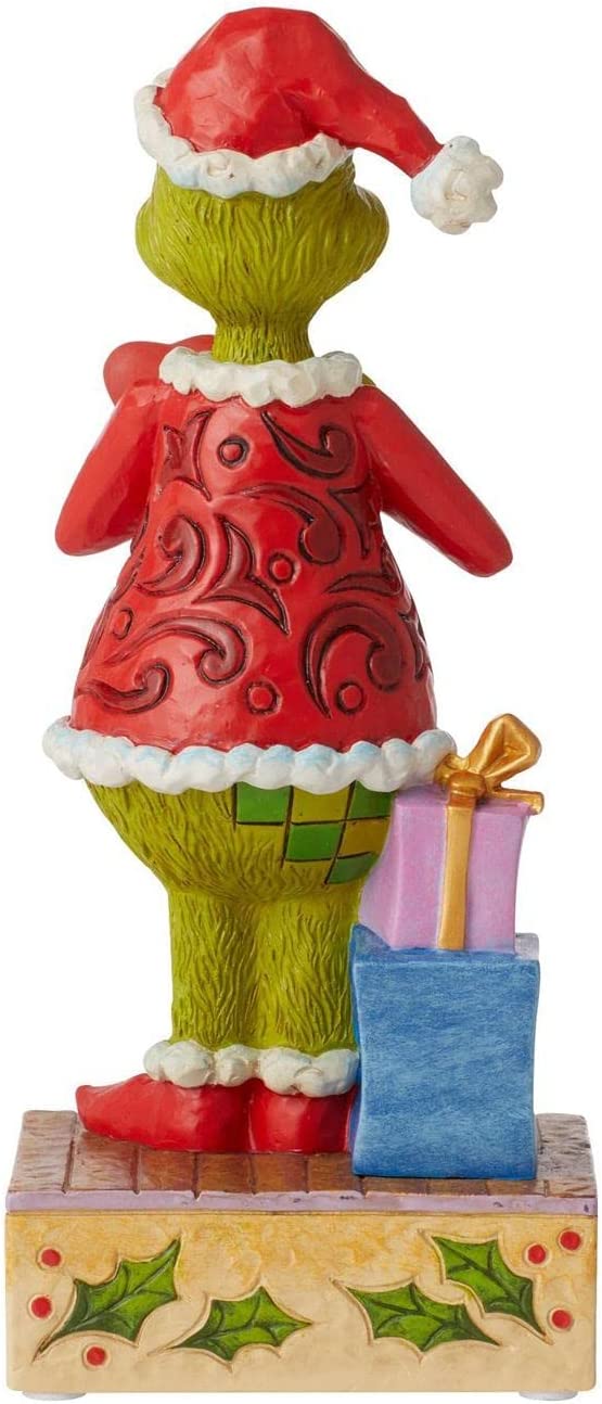 Enesco Jim Shore The Grinch with Large Blinking Heart Figurine