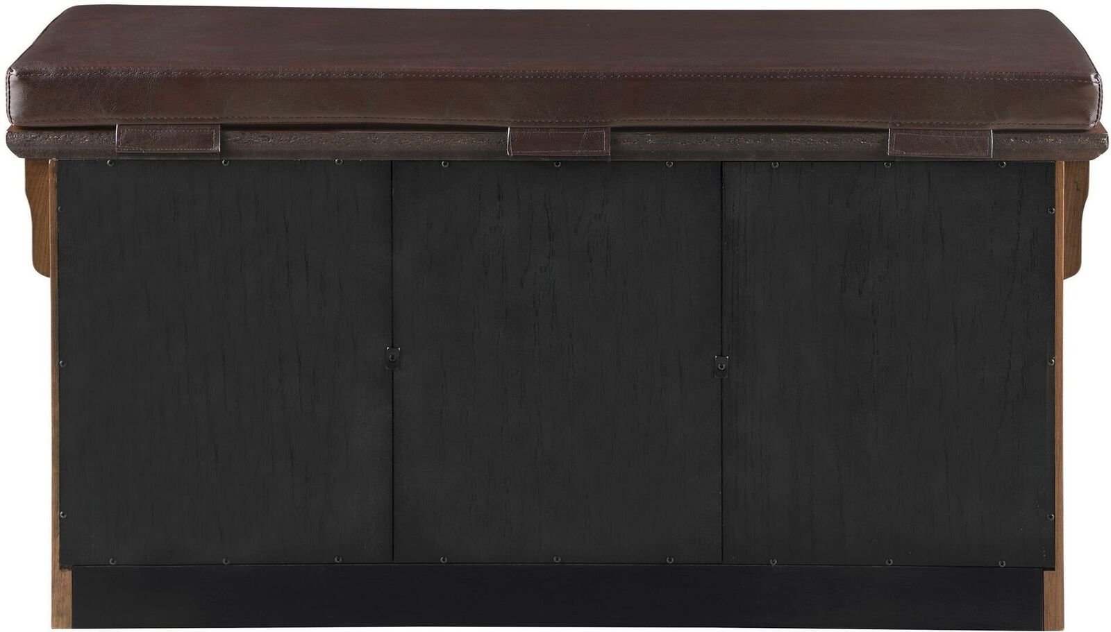 3-Drawer Upholstered Entryway Accent Storage Bench Brown 42"