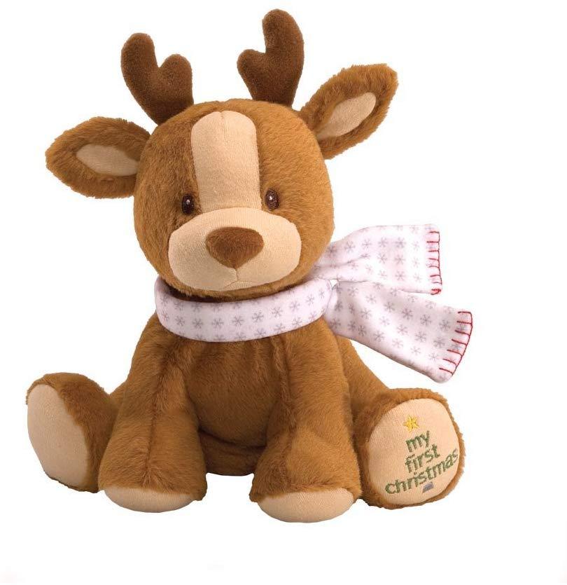 GUND Antlers Reindeer " My First Christmas" Plush Animal Toy